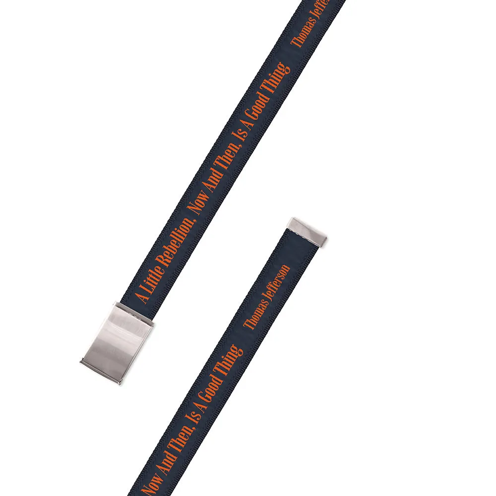 A Little Rebellion Bespoken Motif Military Buckle Belt