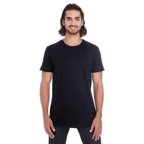 Anvil Men's Black Lightweight Long & Lean Tee