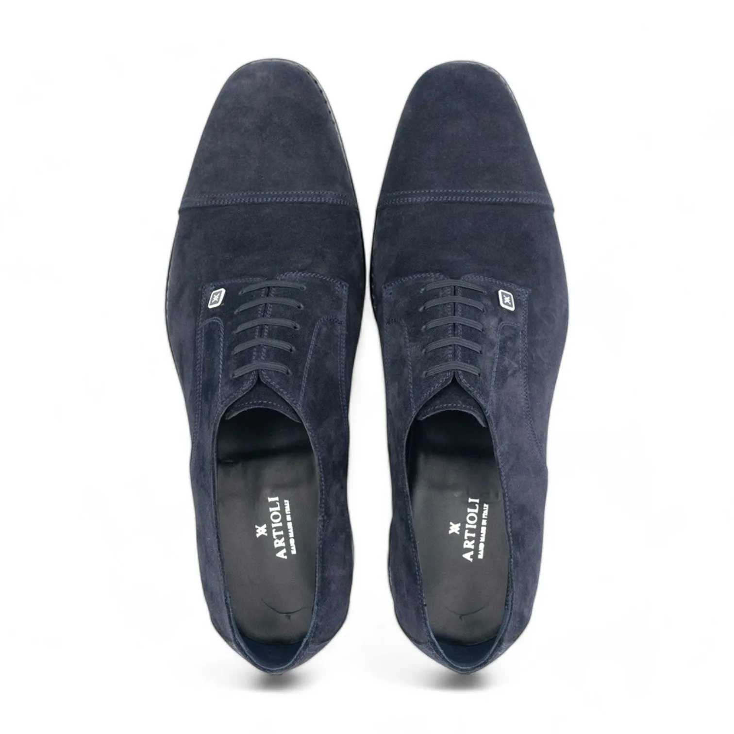 Artioli Christian Men's Shoes Suede Leather Cap-Toe Derby Oxfords (ART1065)