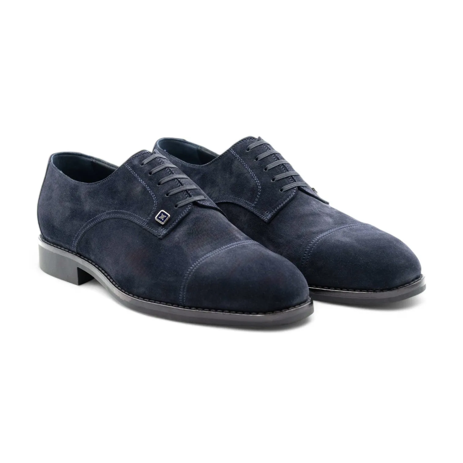 Artioli Christian Men's Shoes Suede Leather Cap-Toe Derby Oxfords (ART1065)