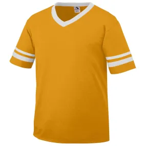 Augusta Sportswear Men's Gold/White Sleeve Stripe Jersey
