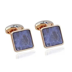 Babette Wasserman Key Stone Sodalite Cufflinks