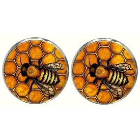Bassin and Brown Bee Cufflinks - Black/Yellow