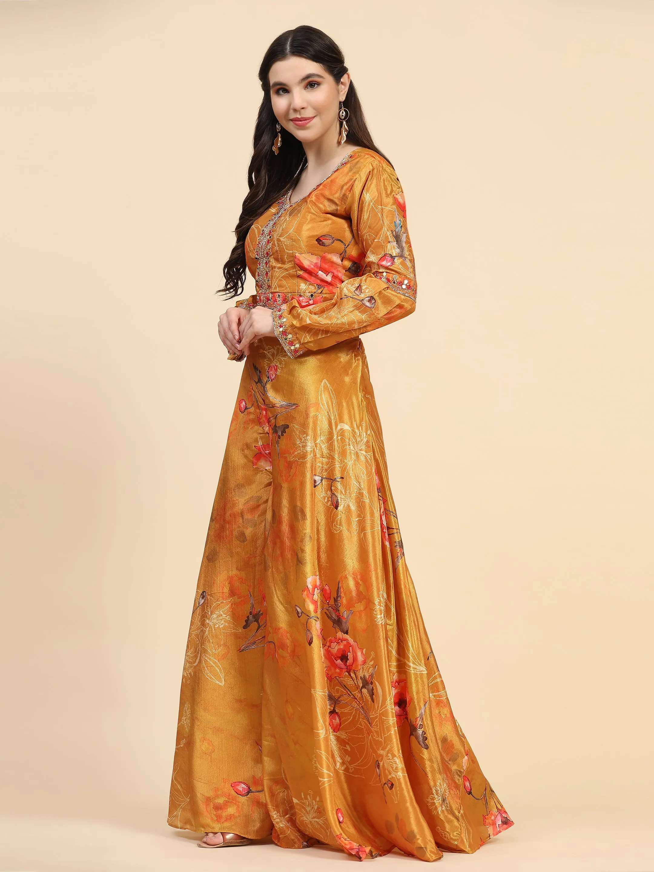 Beautiful Designer Readymade Crop Top Dress