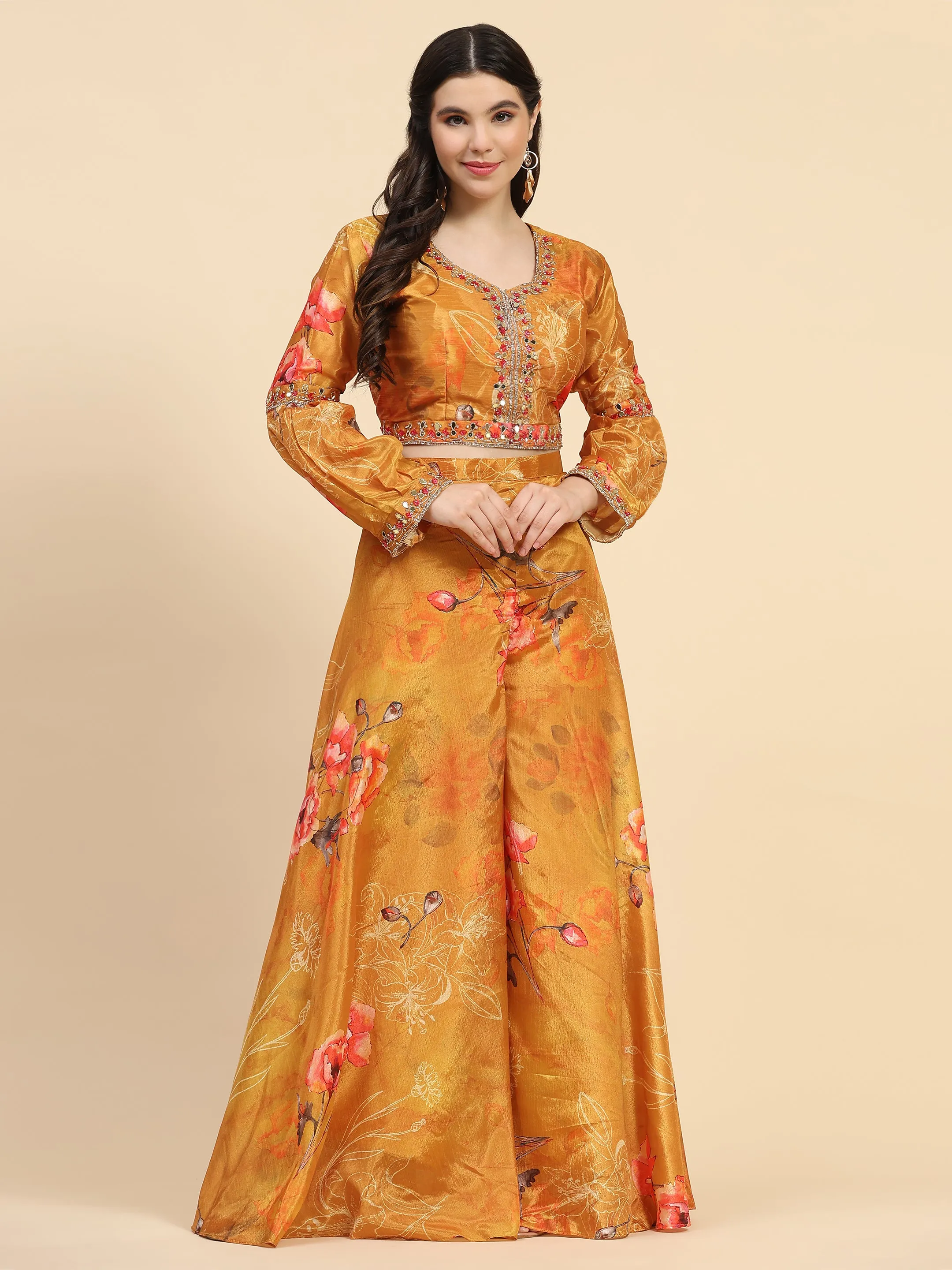 Beautiful Designer Readymade Crop Top Dress