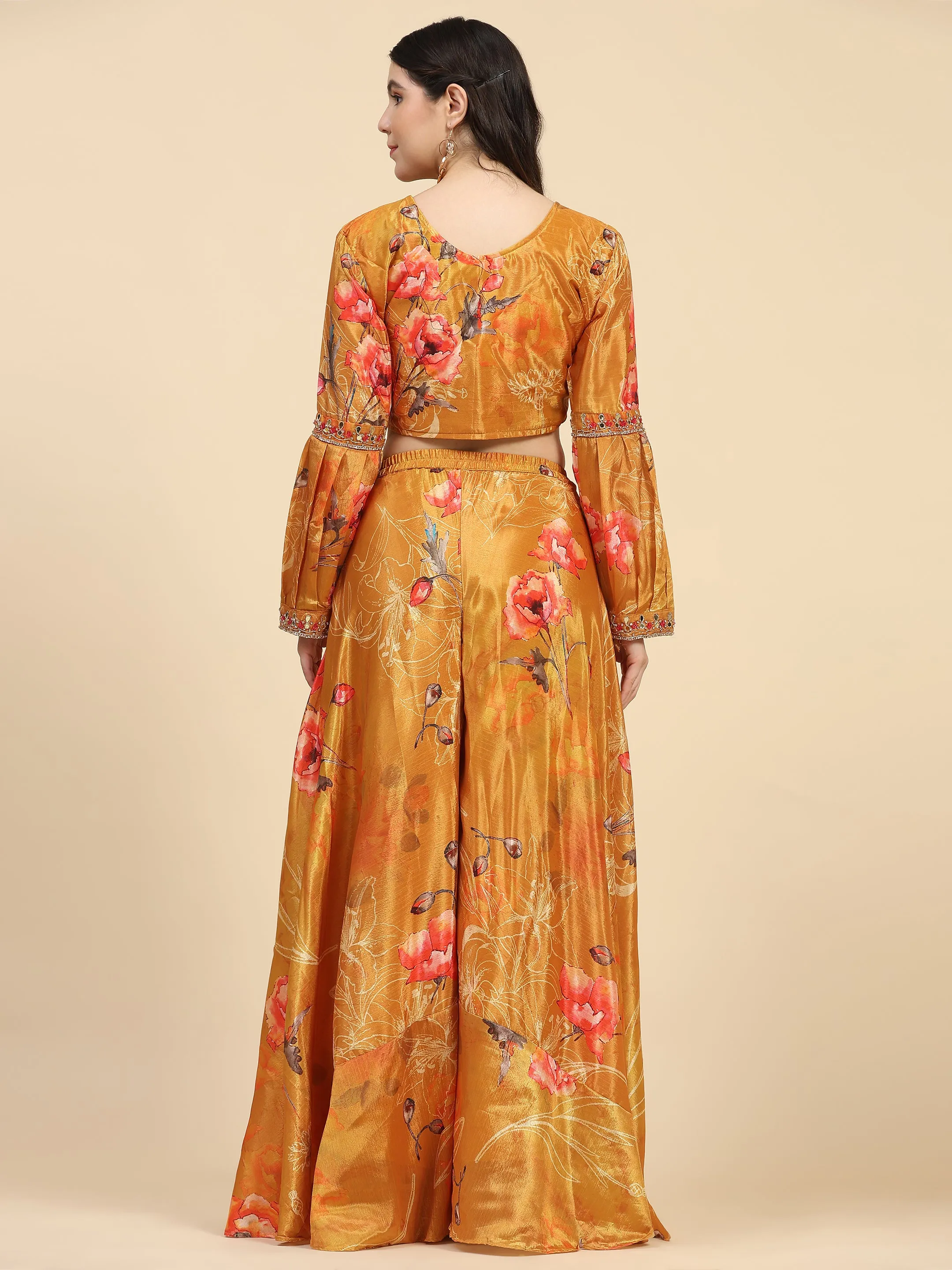Beautiful Designer Readymade Crop Top Dress