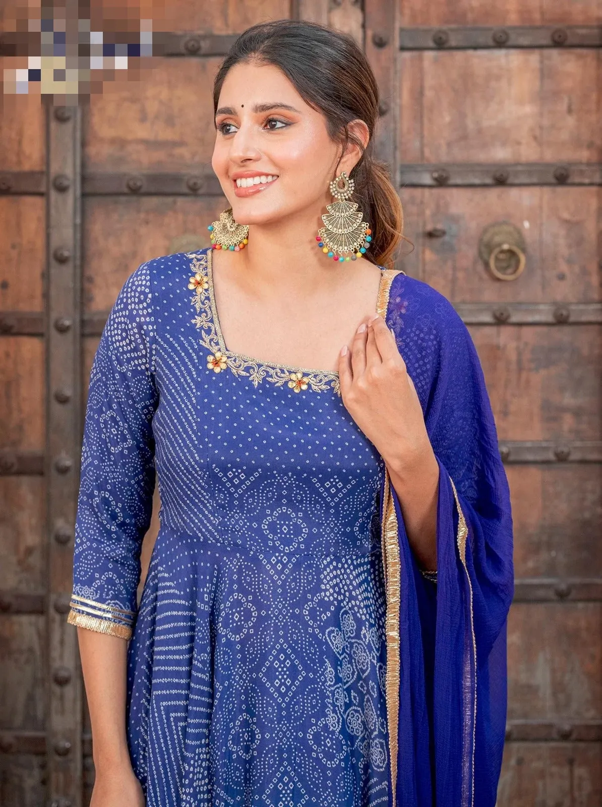 Beautiful Designer Rustan Heavy Muslin Print Salwar Suite