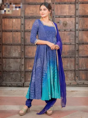 Beautiful Designer Rustan Heavy Muslin Print Salwar Suite
