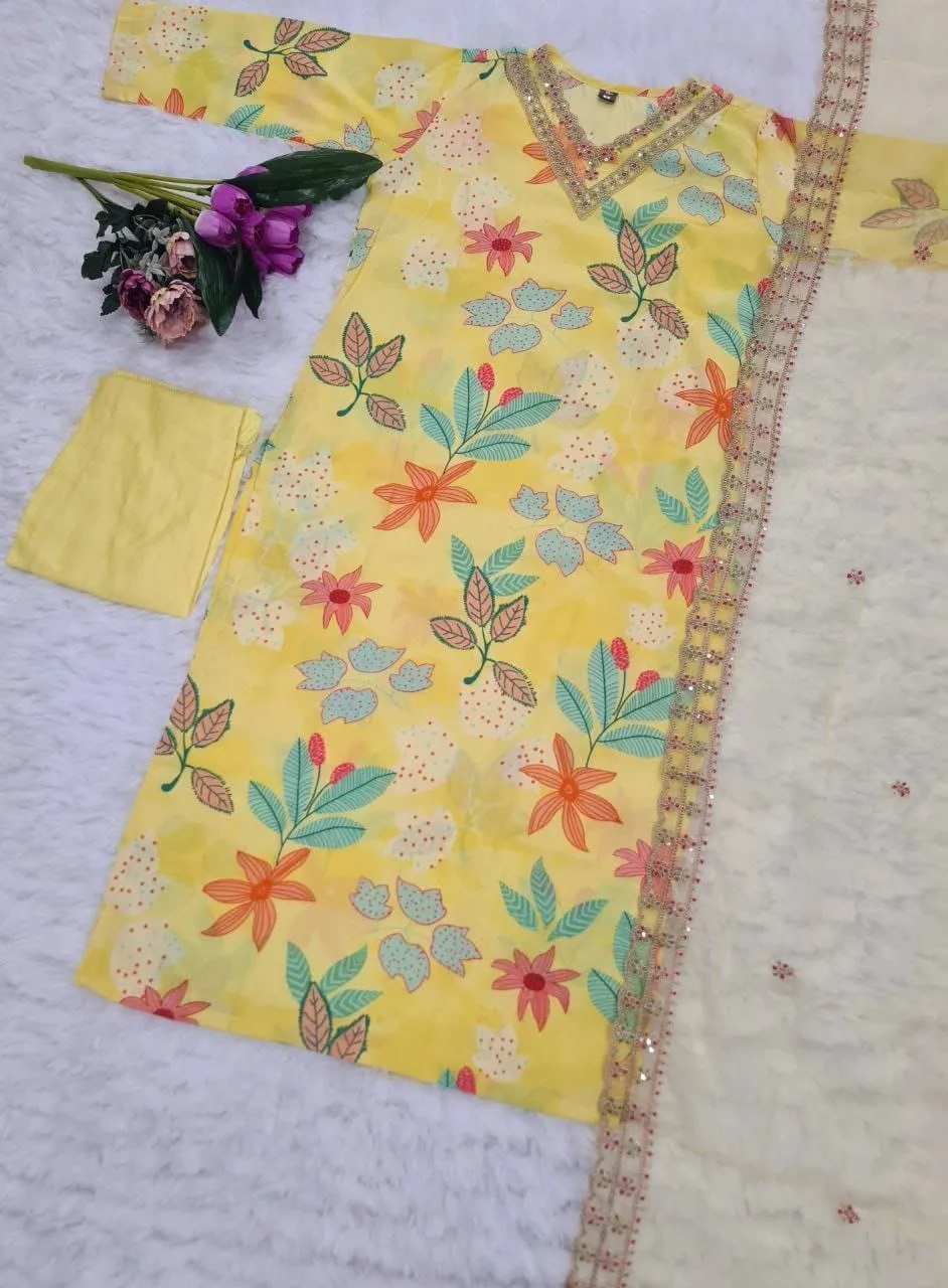 Beautiful Designer Summer Special Pure Viscose Rayon Cotton Salwar Suit