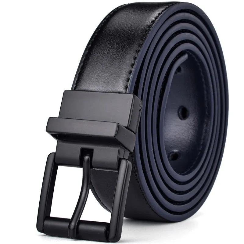 BELTOX Design Collection Men's Fashion 100% Genuine Leather Brown & Black Tone Belts