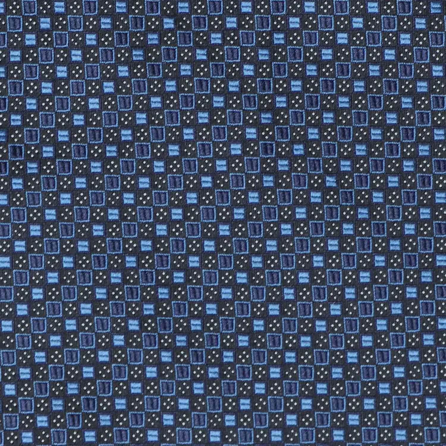 Boys' Brilliant Blue Marie Square Pattern Bow Tie