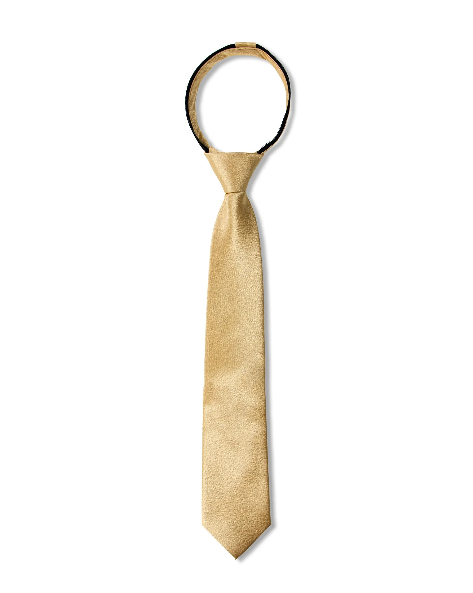 Boys' Milano Crinkle Microfiber Zipper Tie