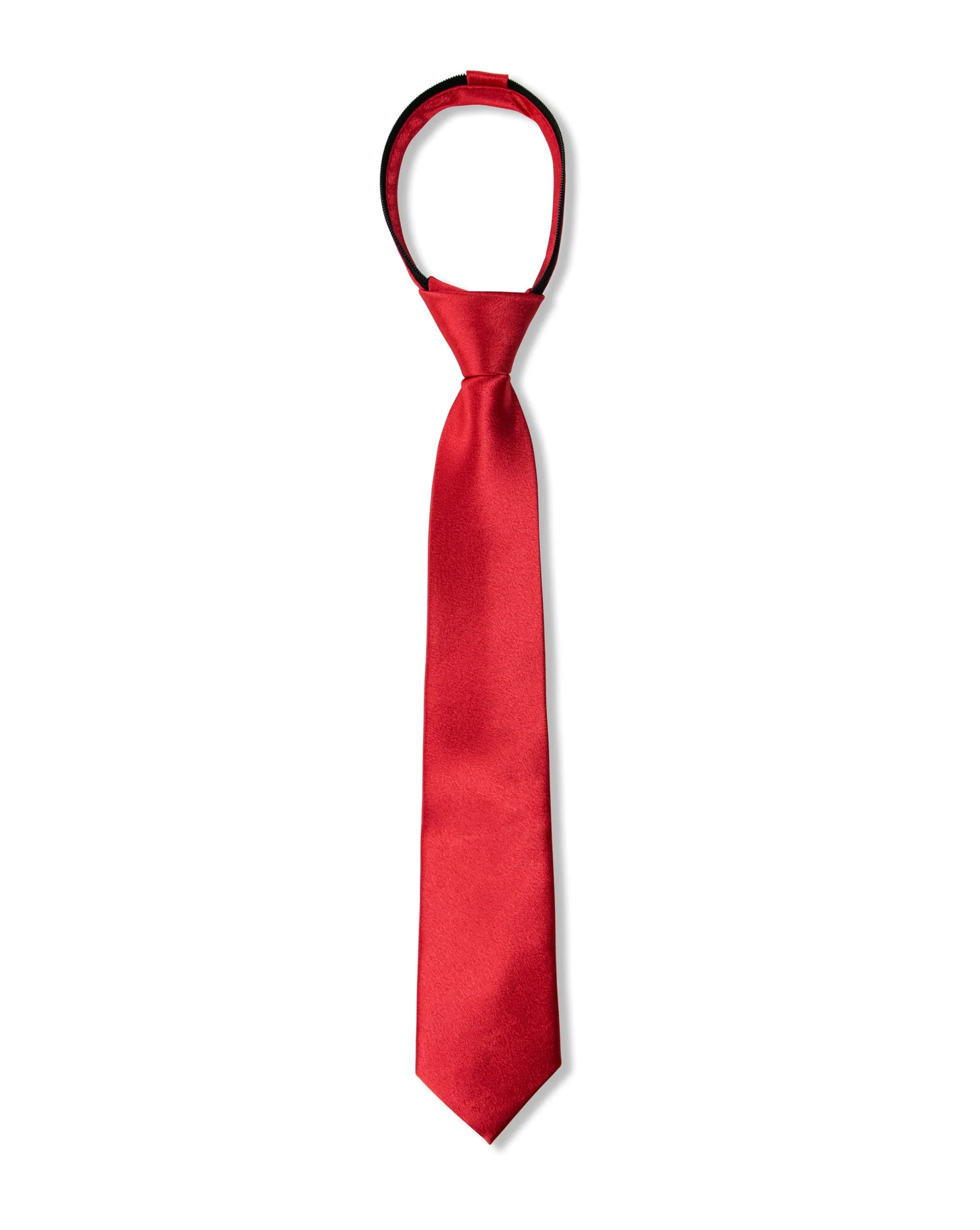 Boys' Milano Crinkle Microfiber Zipper Tie