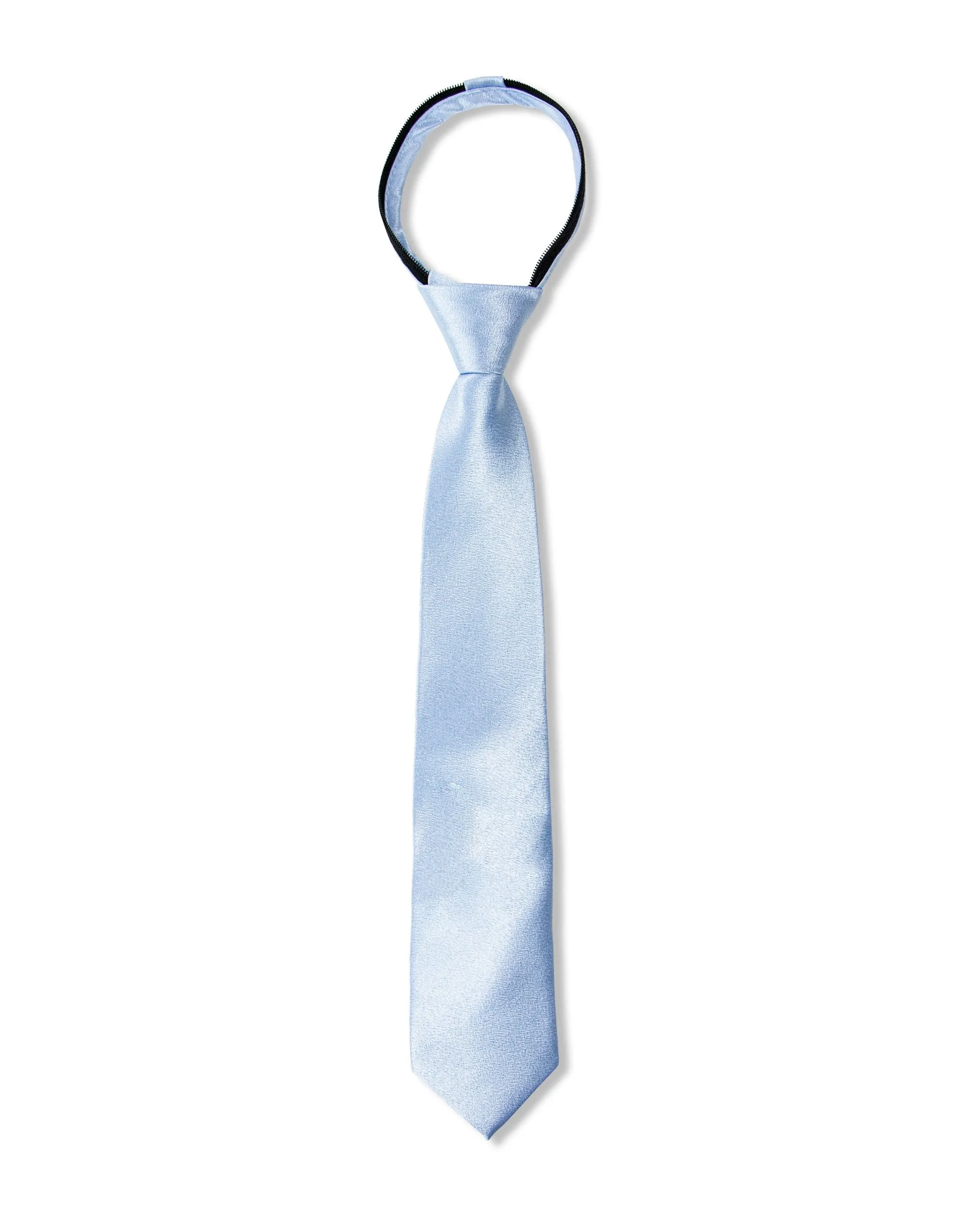 Boys' Milano Crinkle Microfiber Zipper Tie