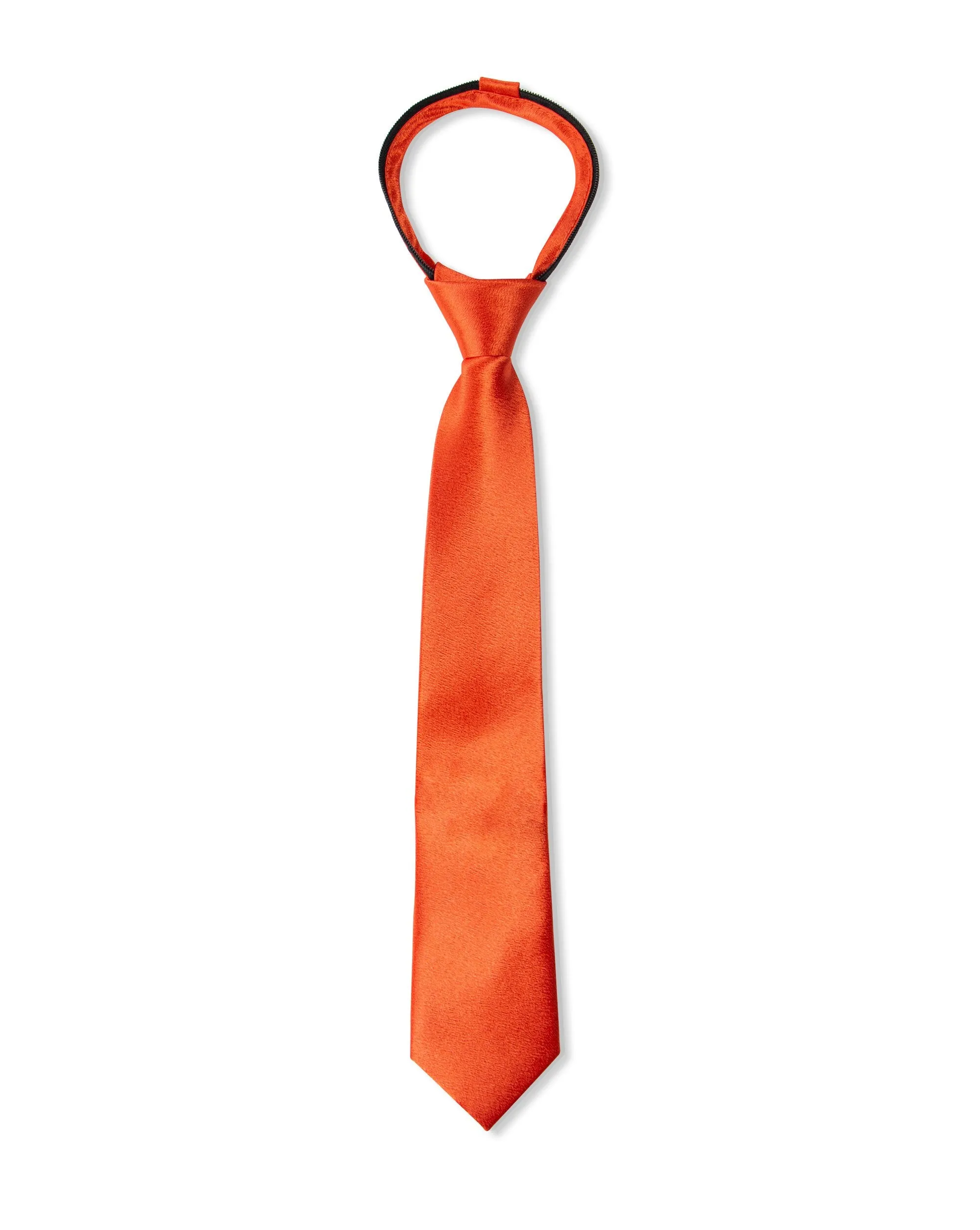 Boys' Milano Crinkle Microfiber Zipper Tie