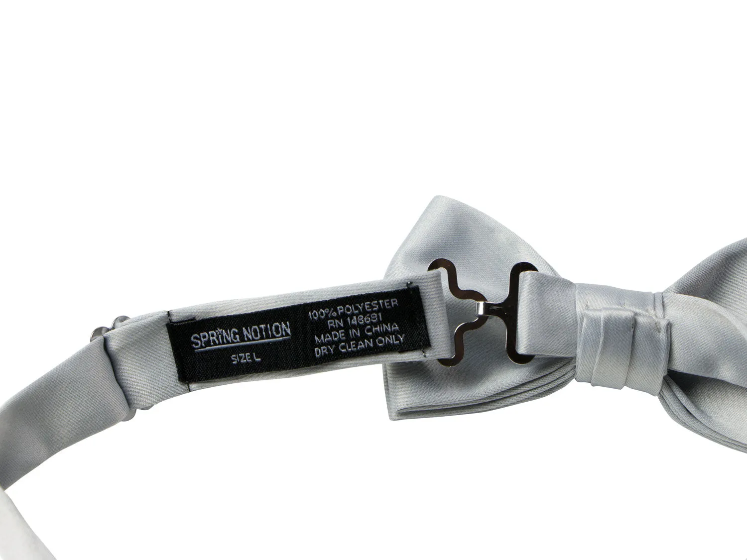 Boys' Solid Color Pre-Tied Satin Bow Tie