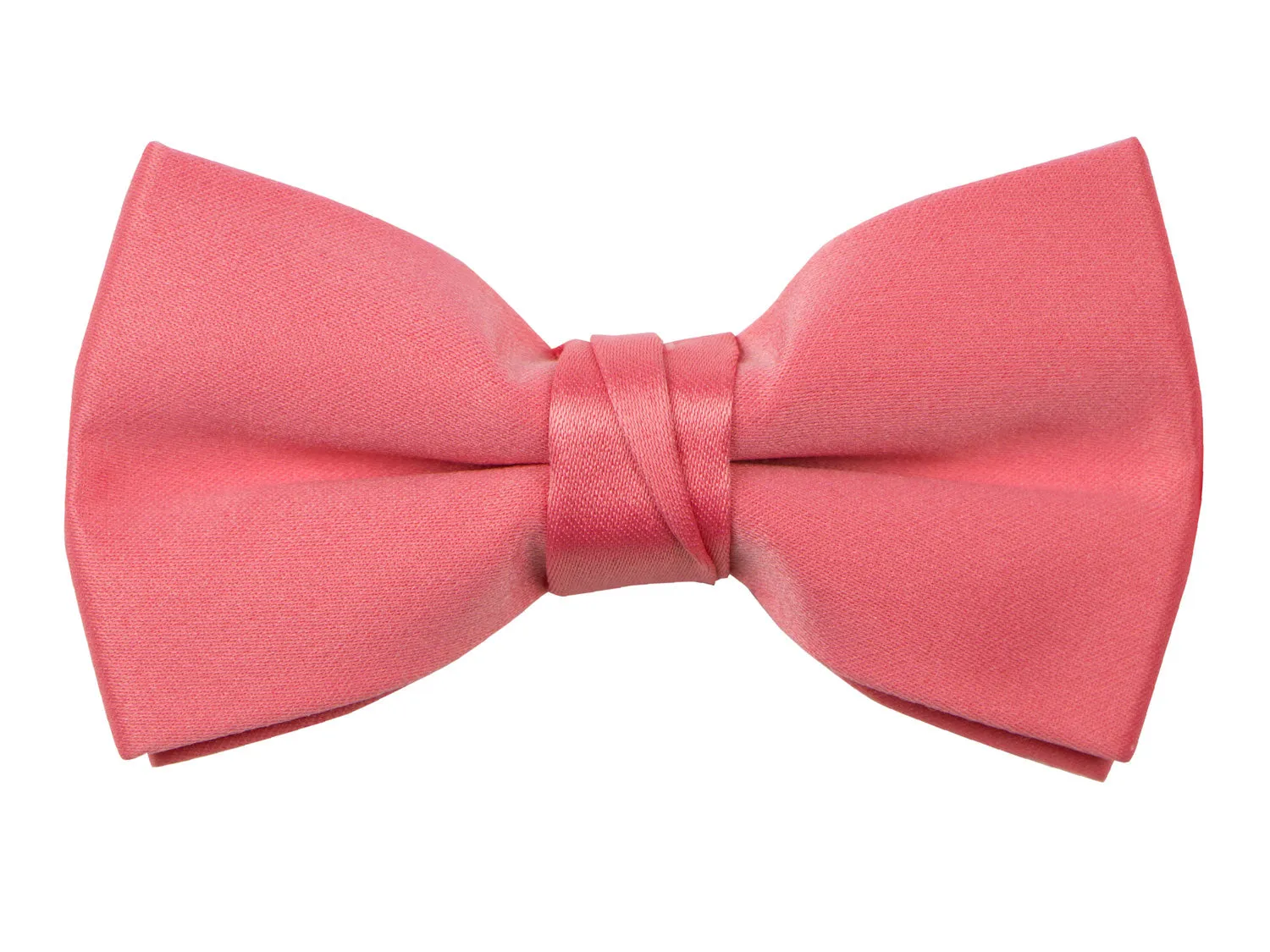 Boys' Solid Color Pre-Tied Satin Bow Tie