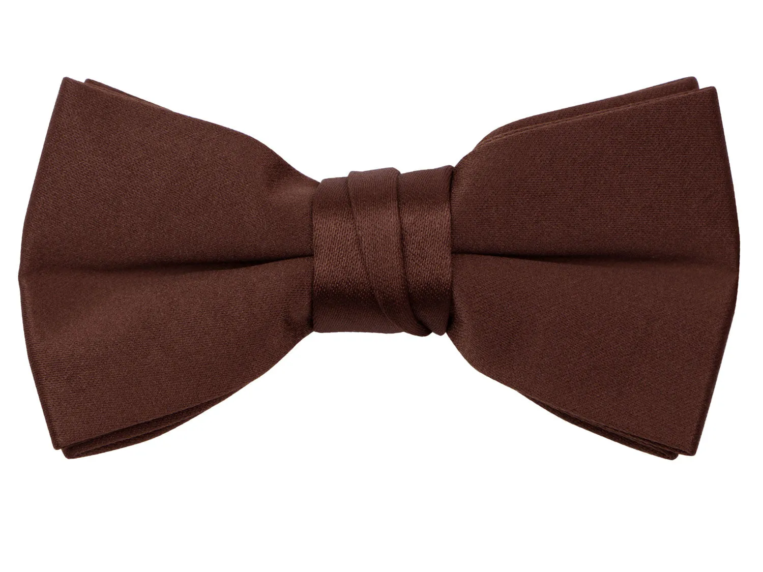 Boys' Solid Color Pre-Tied Satin Bow Tie