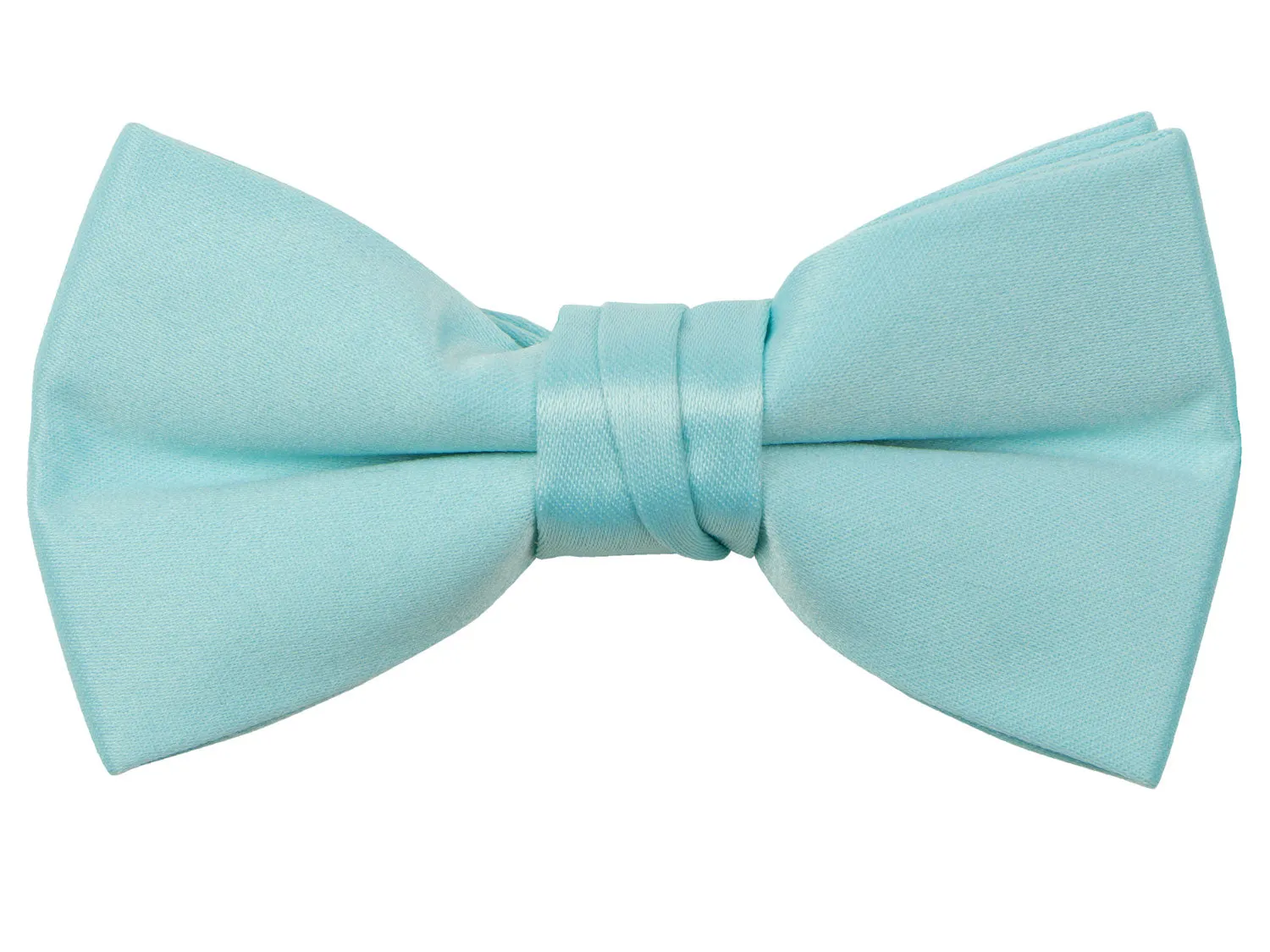 Boys' Solid Color Pre-Tied Satin Bow Tie