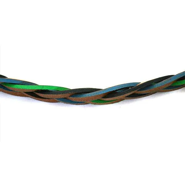 BRETT - Mens Tan Plaited Genuine Leather belt