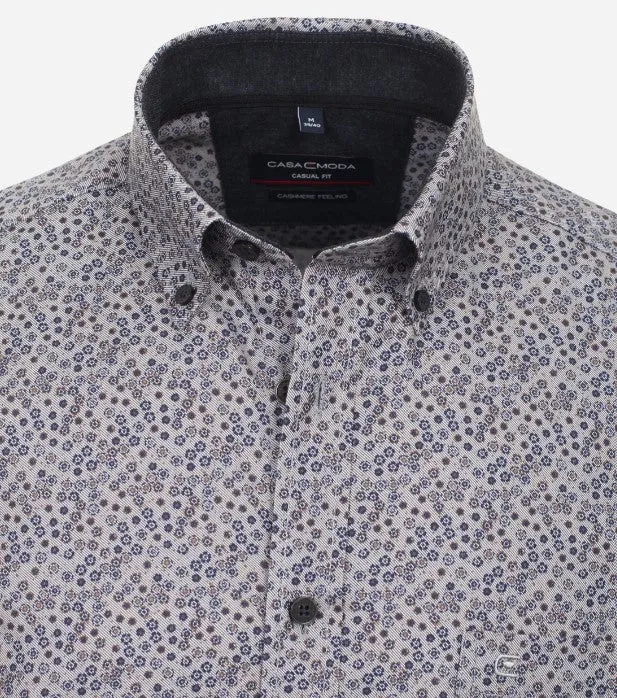 Casa Moda - 3XL Check Shirt, Grey