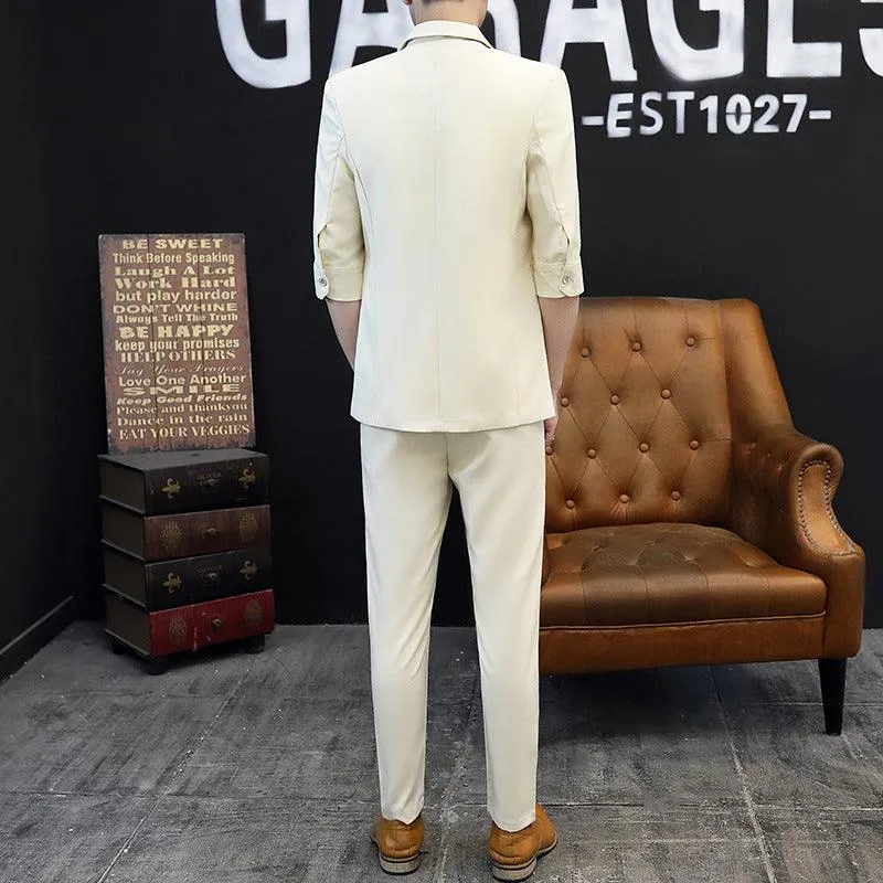 Casual Three-quarter Sleeve Small Suit Men's