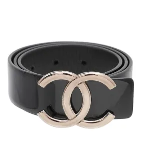 Chanel Black CC Buckle Reversible Belt