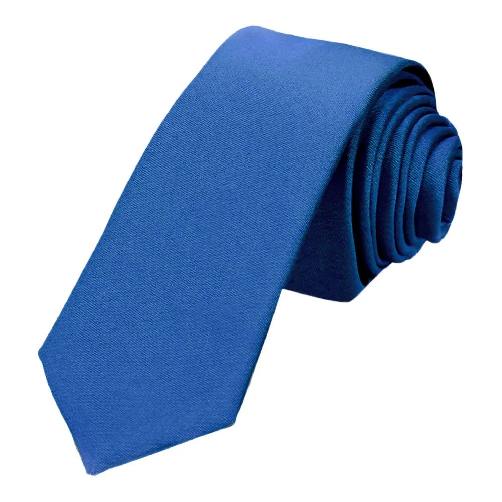 Classic Solid Color Skinny Neckties, 10-Pack