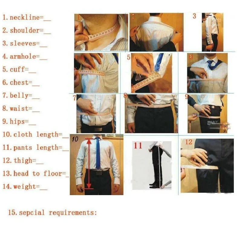 Classy Black Mens Suit Two Pieces Custom Made Wedding Tuxedos Slim Fit Men Formal Wear(Jacket Pants)