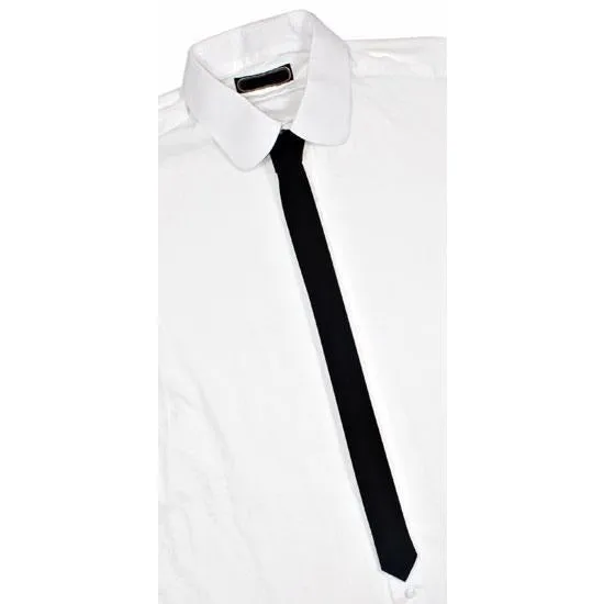Dacron Skinny Black Tie