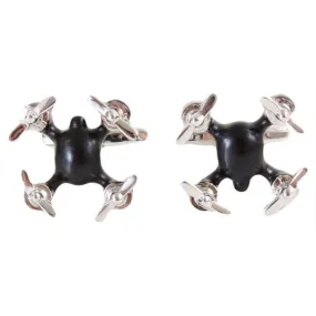David Van Hagen Drone Cufflinks - Black/Silver