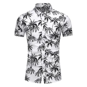 DESIGN SHORT SLEEVE CASUAL SHIRT MEN'S PRINT BEACH BLOUSE NEW SUMMER MEN'S SHIRTS