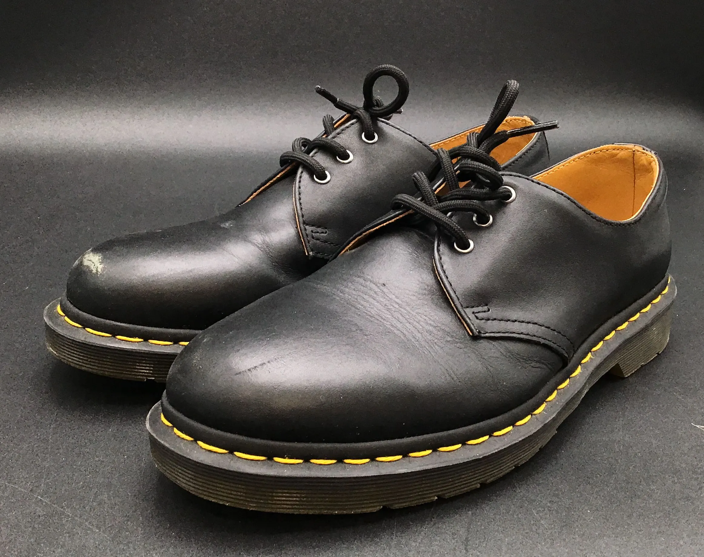 Dr. Martens Men's Smooth 1461 Black Oxford Dress Shoes - Size 8