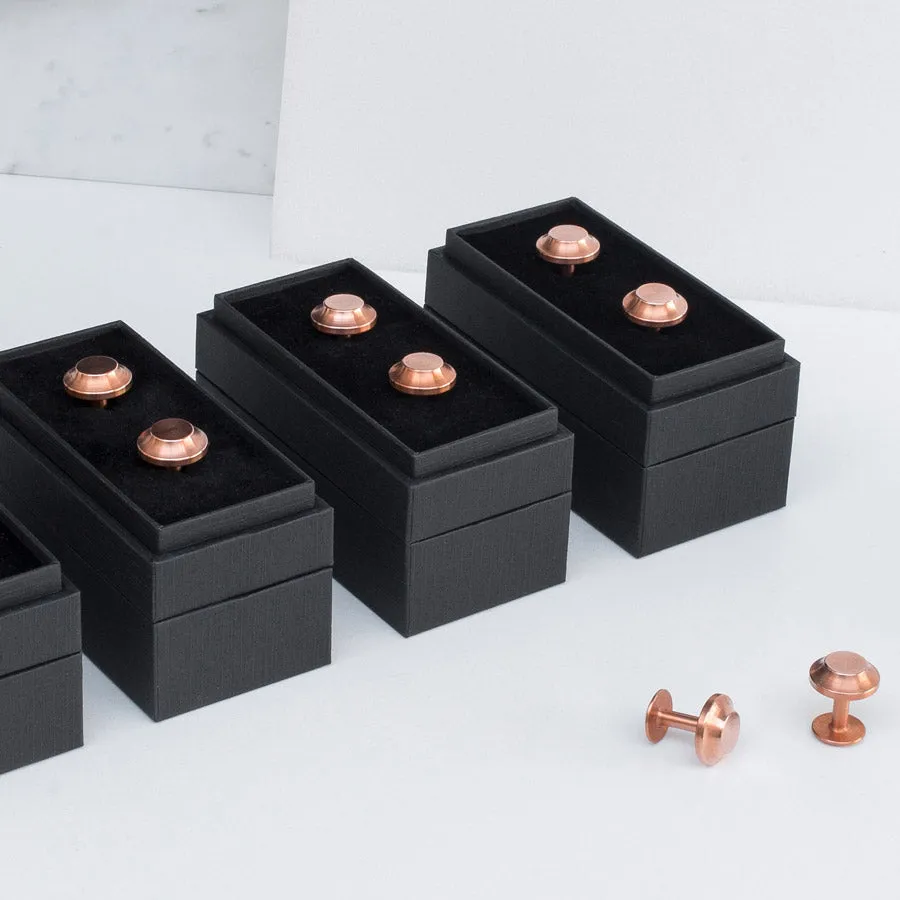 Edward copper cufflinks