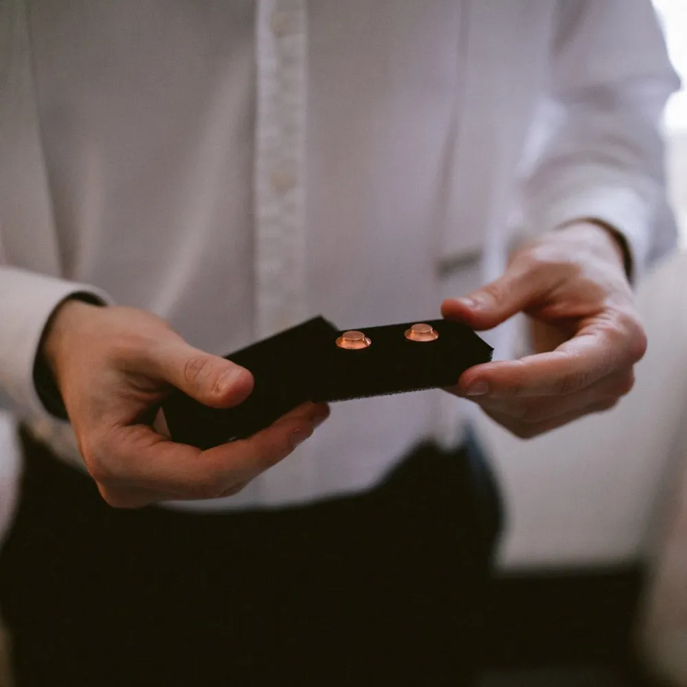 Edward copper cufflinks