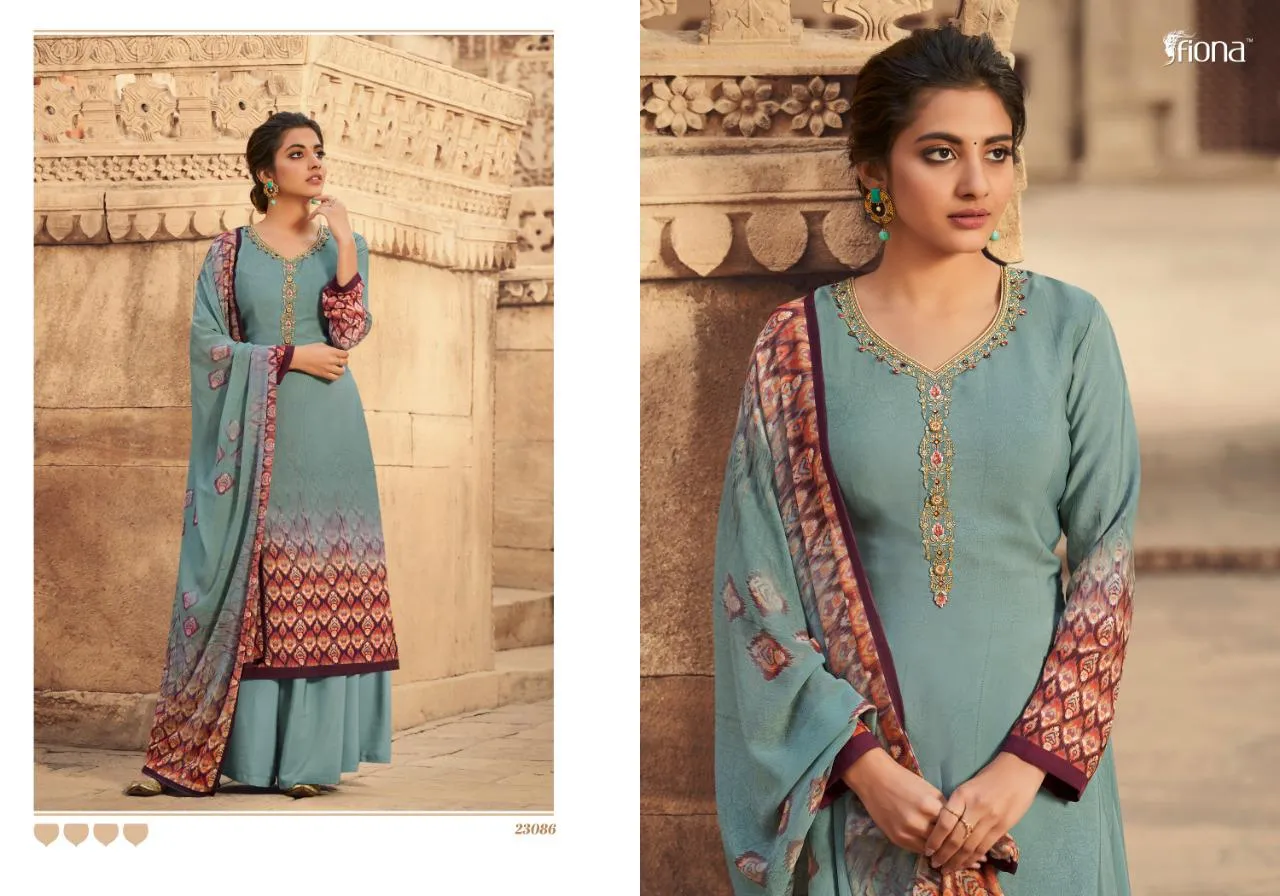 FIONA CREPINA DESIGNER FRENCH CRAPE FANCY SALWAR KAMEEZ