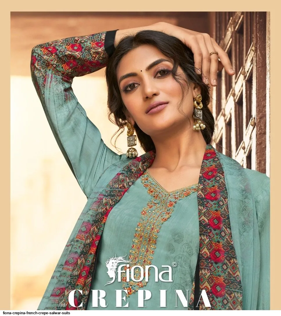 FIONA CREPINA DESIGNER FRENCH CRAPE FANCY SALWAR KAMEEZ