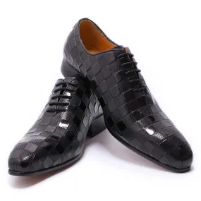 Hayden Black Leather Oxford Shoe