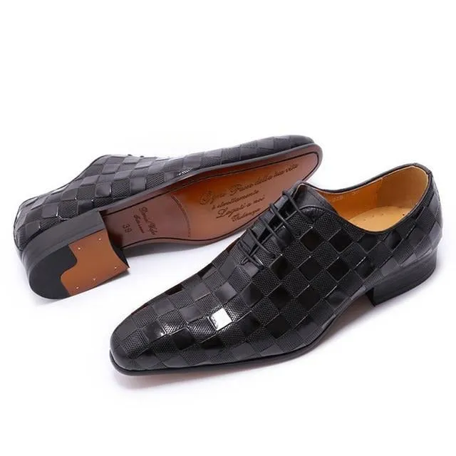 Hayden Black Leather Oxford Shoe