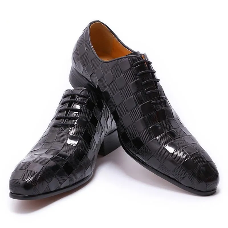 Hayden Black Leather Oxford Shoe