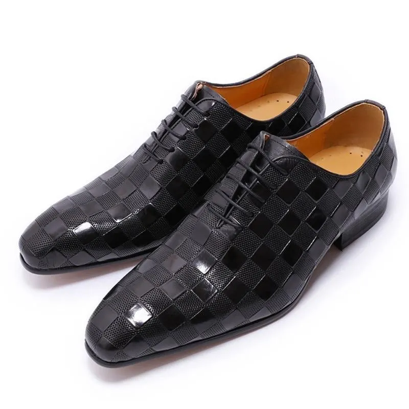 Hayden Black Leather Oxford Shoe