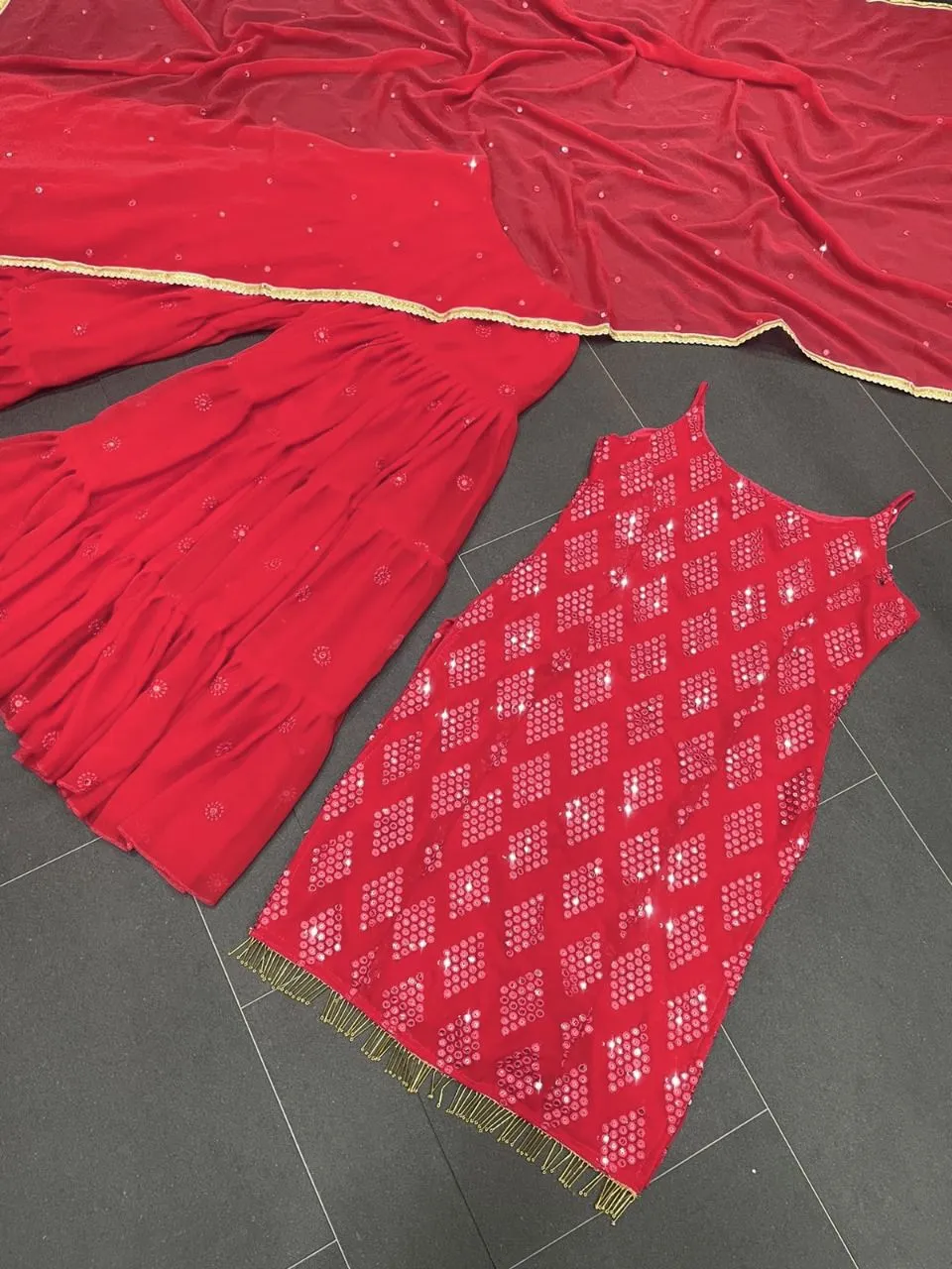 Heavy Faux Georgette Designer Suit
