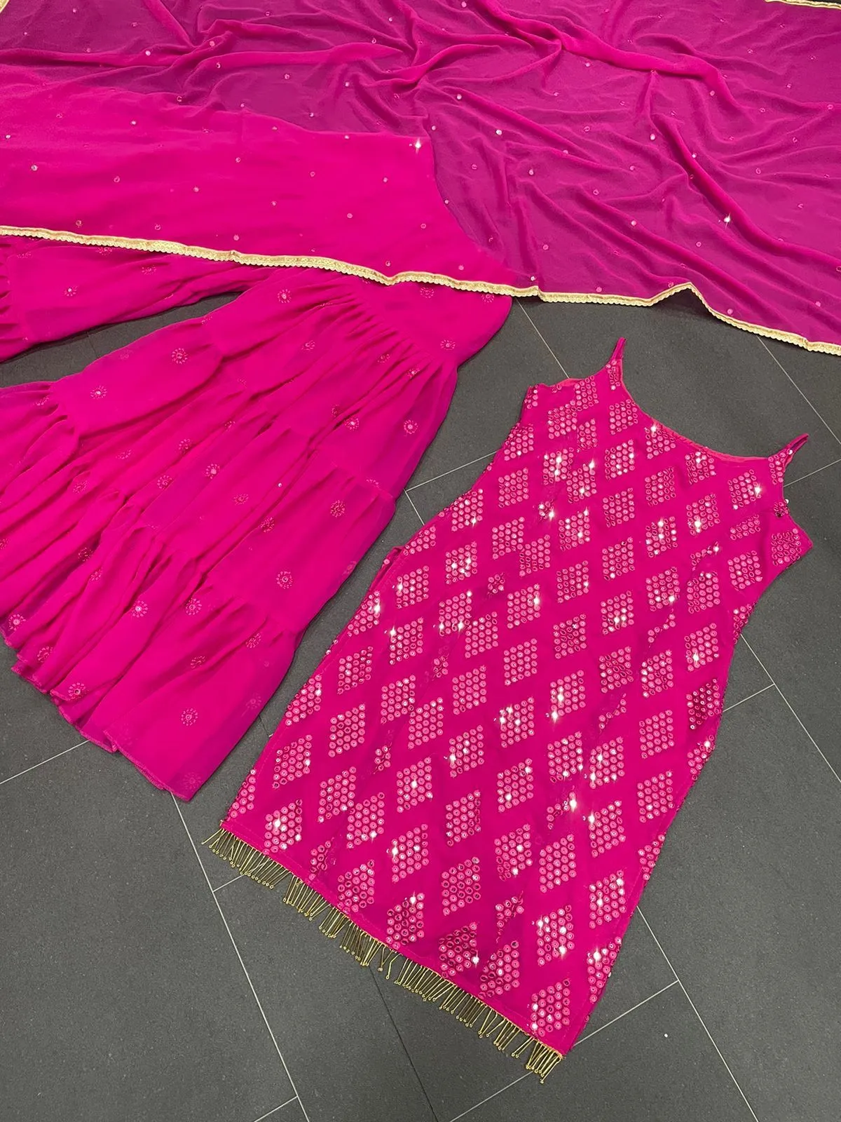 Heavy Faux Georgette Designer Suit