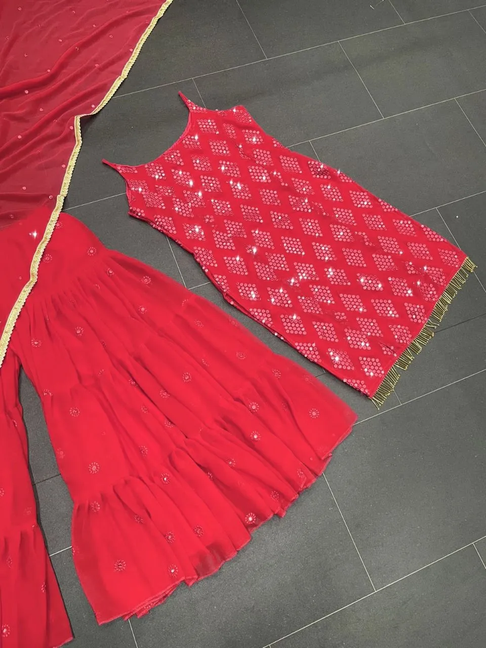 Heavy Faux Georgette Designer Suit