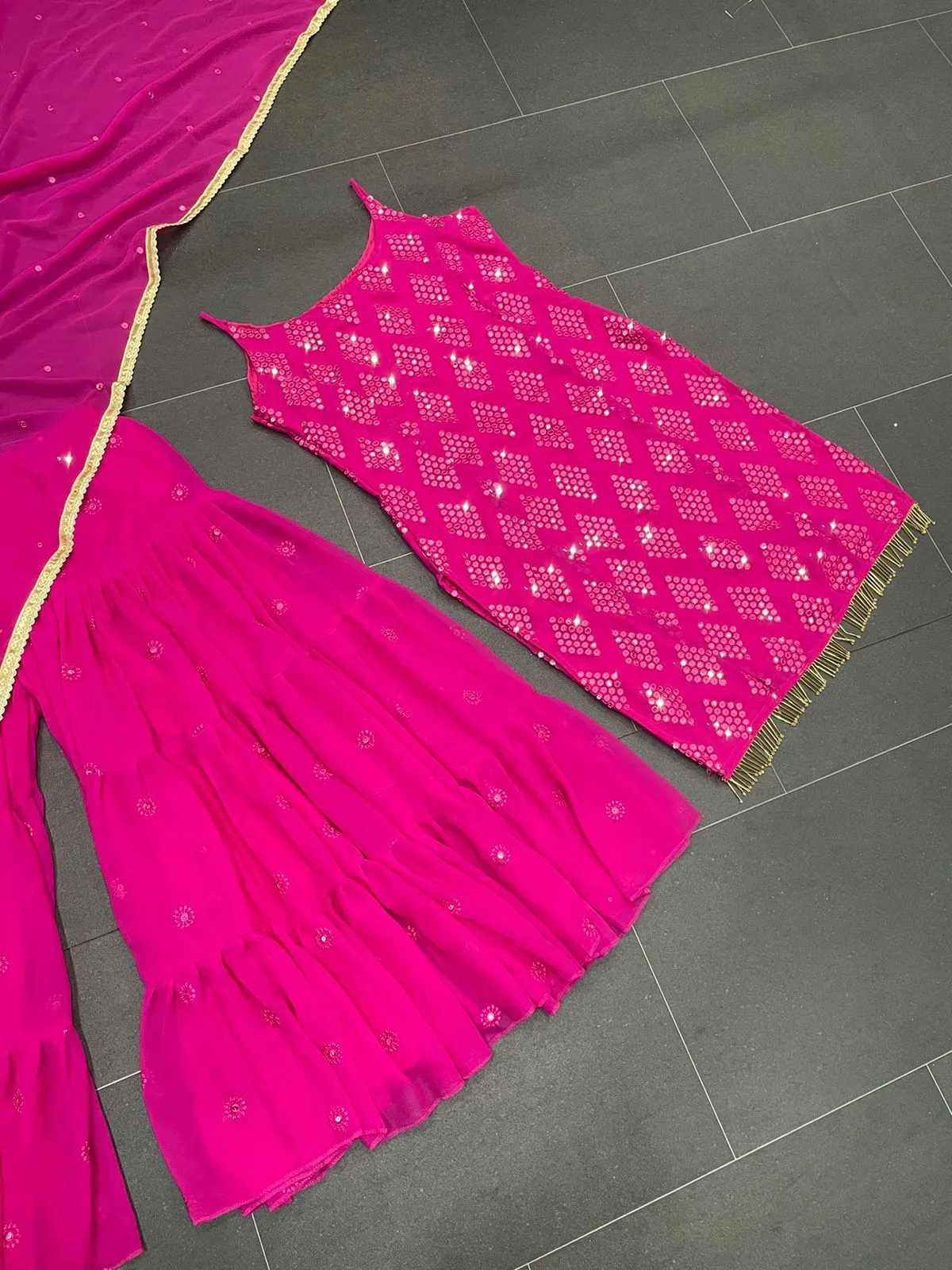 Heavy Faux Georgette Designer Suit