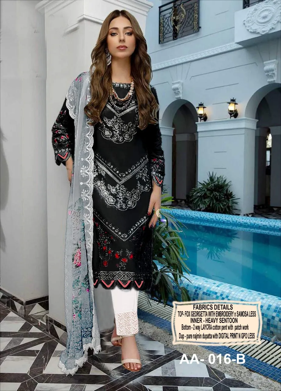 Heavy Georgette With Heavy Embroidery Suit