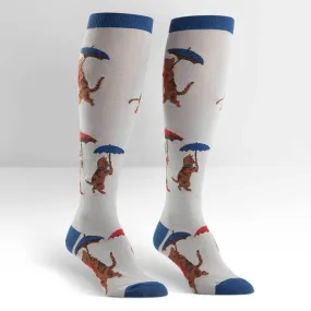 It's Raining Cats Knee High Socks (Women's)