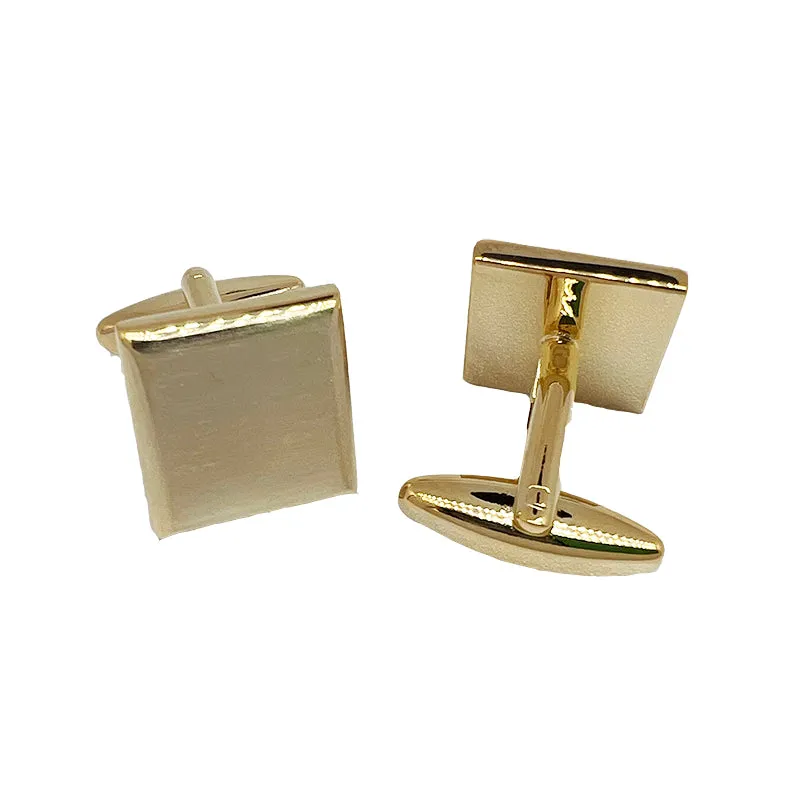 James Adelin Gold Shaded Square Cuff Links