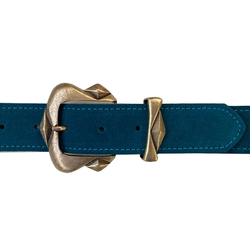 Jewel Two Part - Teal Suede