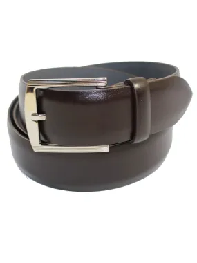 Kiton Belt Dark Brown Smooth Leather Men Belt 100 / 40 SALE